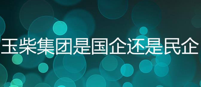 玉柴集團(tuán)是國企嗎？玉柴集團(tuán)是五百強(qiáng)嗎？